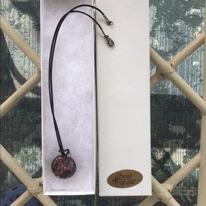 Glass blown Flower necklace From Susan’s treasures